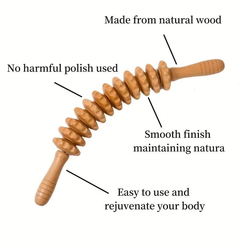 Lymphatic Drainage Manual Massage Tool for Daily, 1 Count Gentle Wooden Massager for Sculpting, Muscle Shaping, Christmas, Christmas Gift