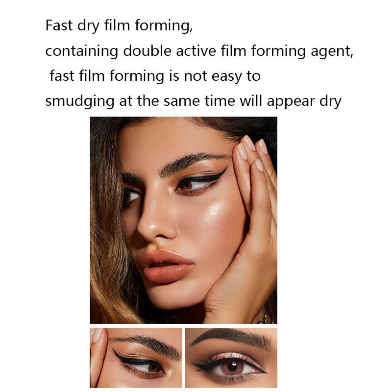 Waterproof Double-Sided Eyeliner, 1 Count Long Lasting Eyeliner Pen with Precise Flexible Tip, Easy Applying for Eye Makeup