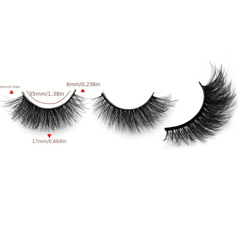 Fluffy False Eyelashes, Wispy Cat-eye Look Faux Lashes for Eyelash Extensions, Music Festival Makeup Essentials, Summer Volumized False Eyelashes, Eyelash Extensions, Christmas Makeup Products