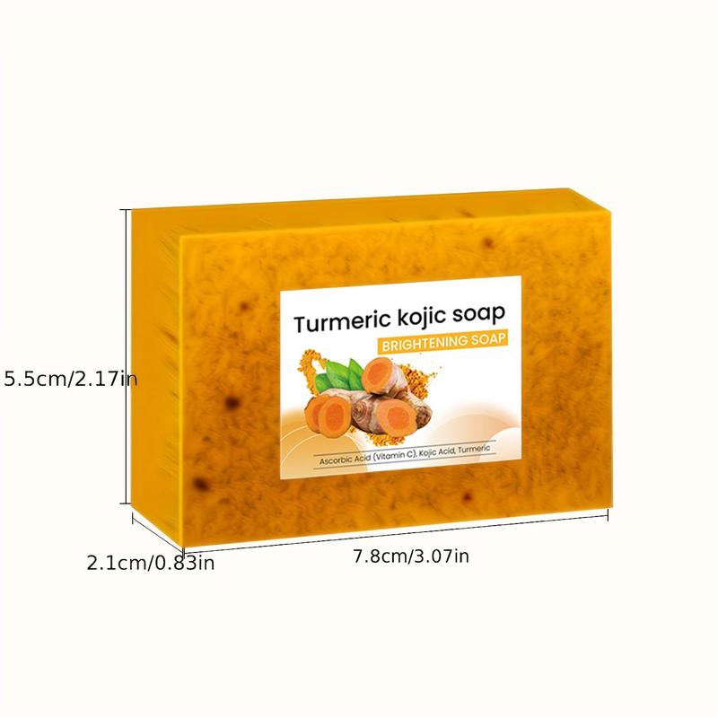 Turmeric Soap, 3 Counts set Deep Cleansing Skin Soap, Moisturizing Soap for All Skin Types, Body Wash & Cleansers for Women & Men