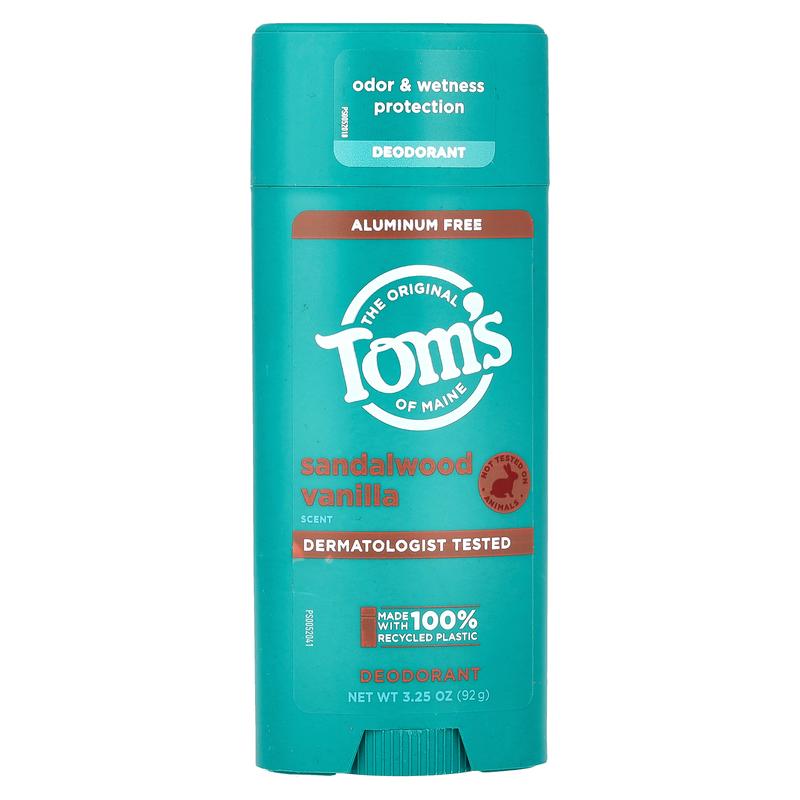 Tom's of Maine Aluminum Free Deodorant, Sandalwood Vanilla, 3.25 oz (92 g)