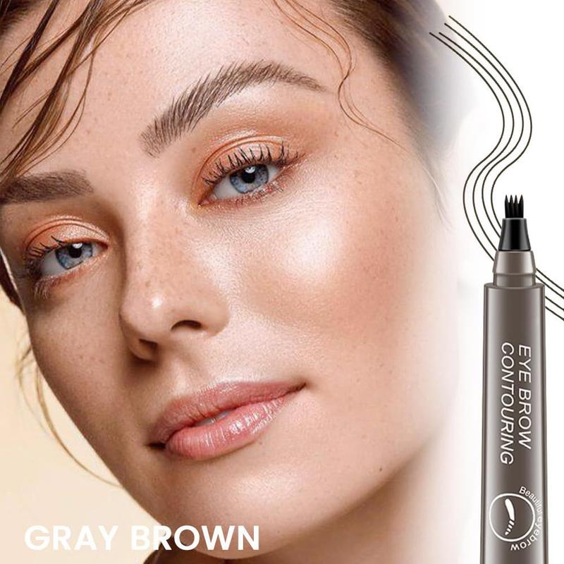 Eyebrow Pencil Eyebrow Microblading Pen - Eyebrow Pen Micro 4 Point Brow Pen Lift & Snatch Eyebrow Eye Makeup Long-Lasting Waterproof & Smudge-proof Natural Eyebrow Hair