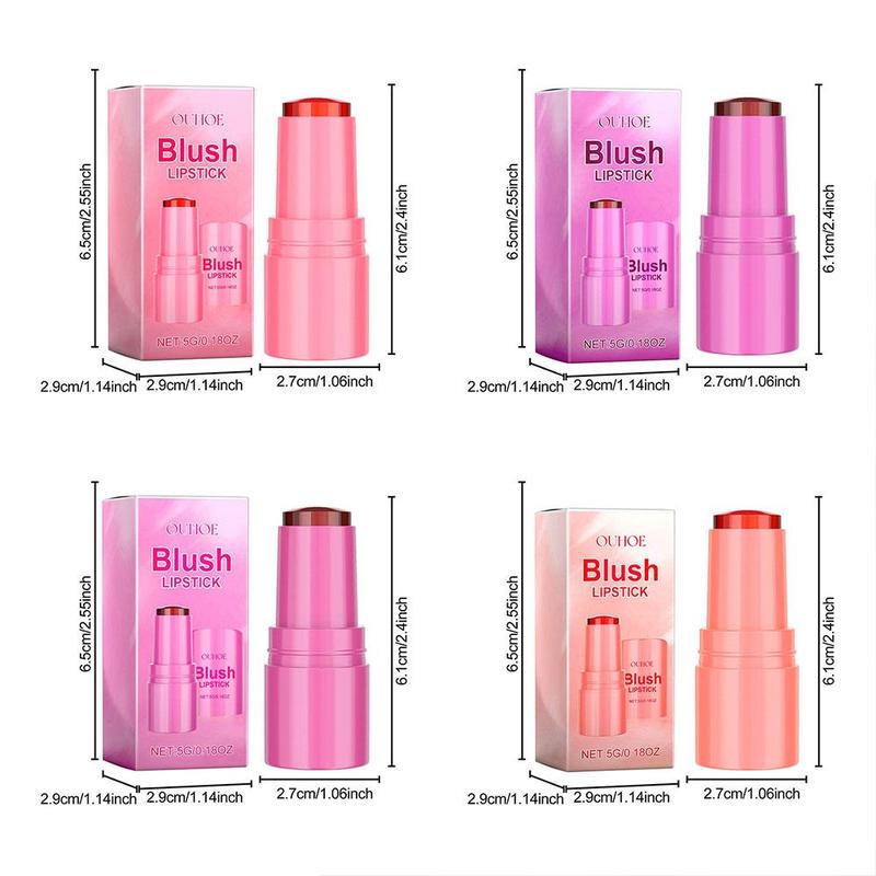 Jelly Blush & Lip Gloss Set, 4 Counts set Natural Look Lightweight Blush & Lip Gloss, Beauty & Personal Care Product