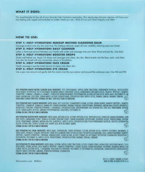 e.l.f. SKIN Hydrated Ever After Mini Kit: Cleanser, Makeup Remover, Moisturizer & Eye Cream for Hydrated Skin, Travel-Friendly Sizes