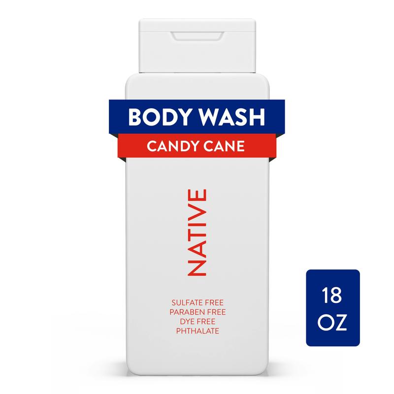 Native Limited Edition Body Wash Candy Cane, 18 oz