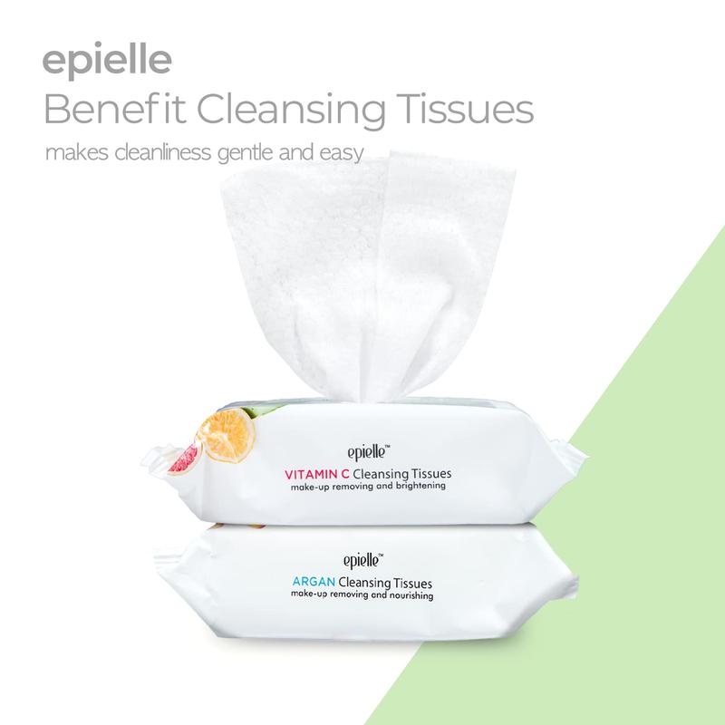 Epielle Gentle Skin Cleansing Wipes, 30 Count, Alcohol-Free, Hypoallergenic, Natural Extracts, Oily Skin Makeup Makeup Remover