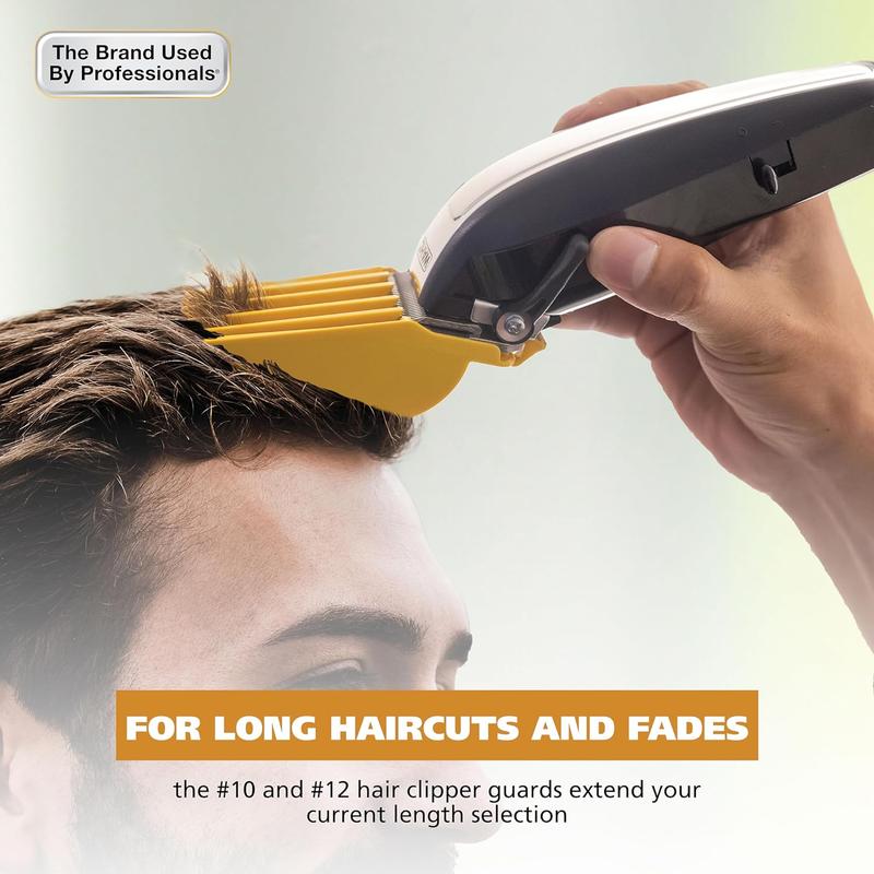 Hair Clipper Genuine Secure Fit Attachment Guard Set for Long Hair Styles and Fades, 2 Full Size Hair Clipper Guide Combs for Increased Cutting Performance - Model 3025025 Comfort