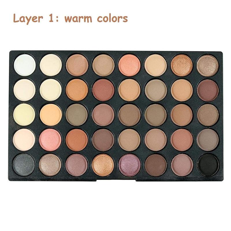 120 Vivid Colors Mini Eyeshadow Palette Matte and Shimmer - Professional 3 Layers Bright and Warm Colorful Eye Shadow Palette Makeup Set (120 colors)