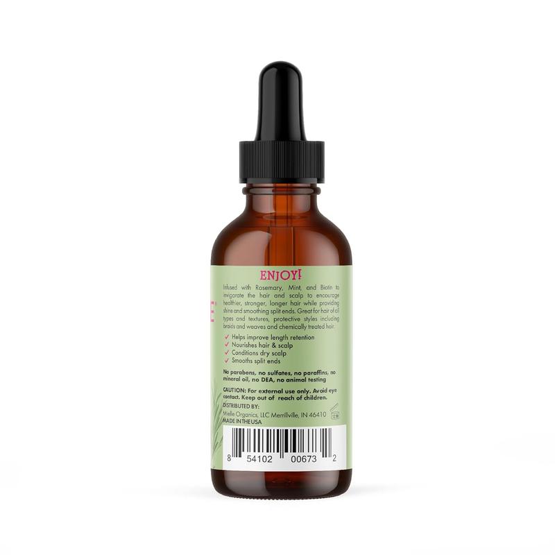 Mielle Organics Rosemary Mint Scalp & Hair Strengthening Oil for All Hair Types, 2 Ounce - Haircare Comfort