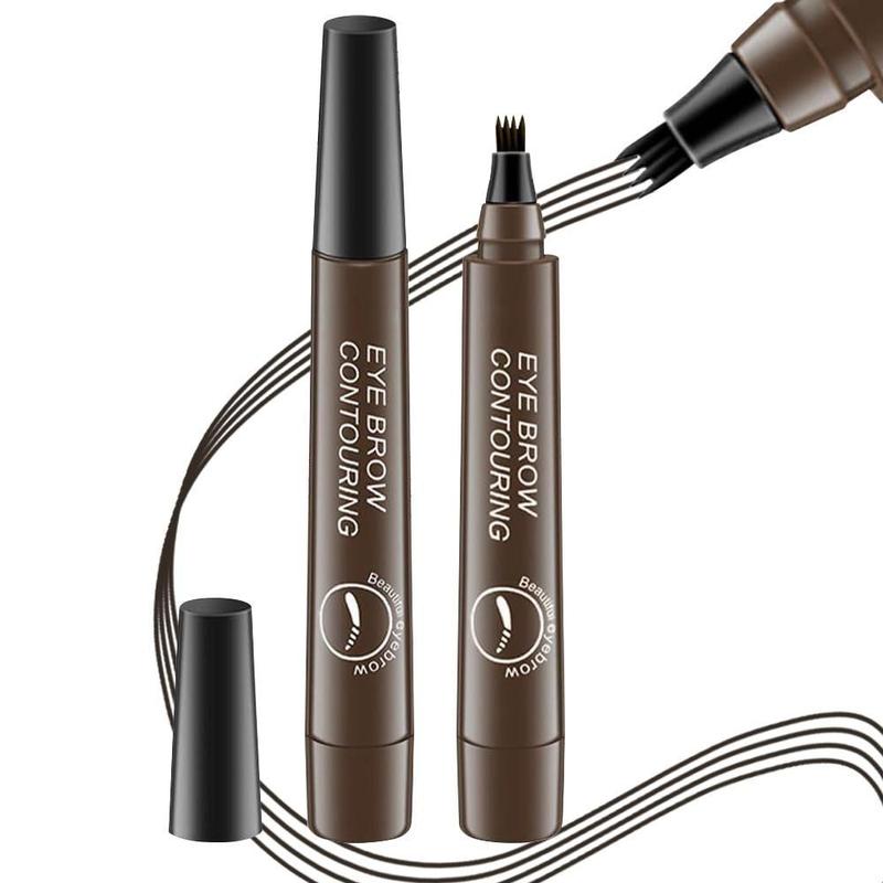 Eyebrow Pencil Eyebrow Microblading Pen - Eyebrow Pen Micro 4 Point Brow Pen Lift & Snatch Eyebrow Eye Makeup Long-Lasting Waterproof & Smudge-proof Natural Eyebrow Hair