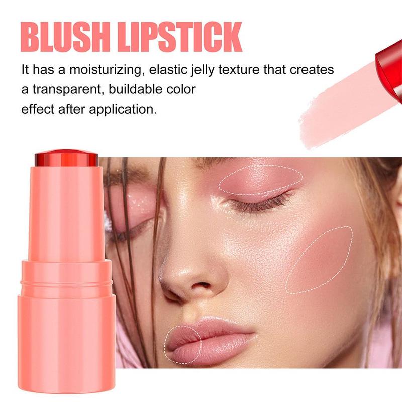 Jelly Blush & Lip Gloss Set, 4 Counts set Natural Look Lightweight Blush & Lip Gloss, Beauty & Personal Care Product