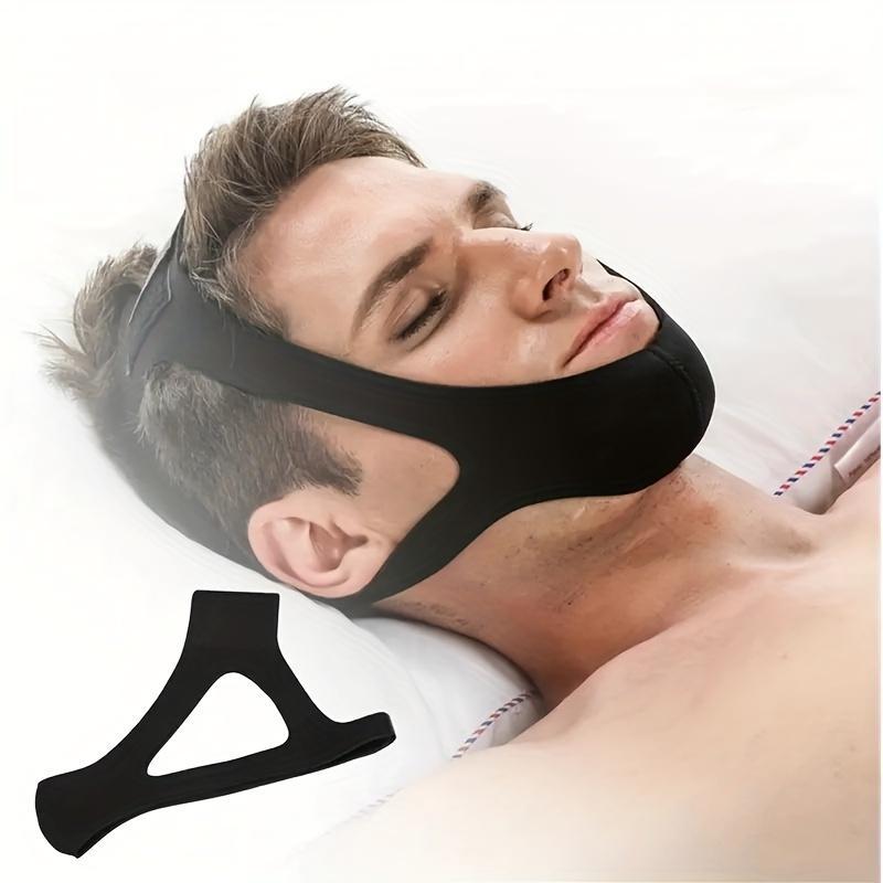 Outdoor Sleeping Anti Snoring Chin Strap for Men & Women, Deep Sleep Anti-snoring Strap, Durable Chin Strap for Home & Outdoor Camping, Music Festival