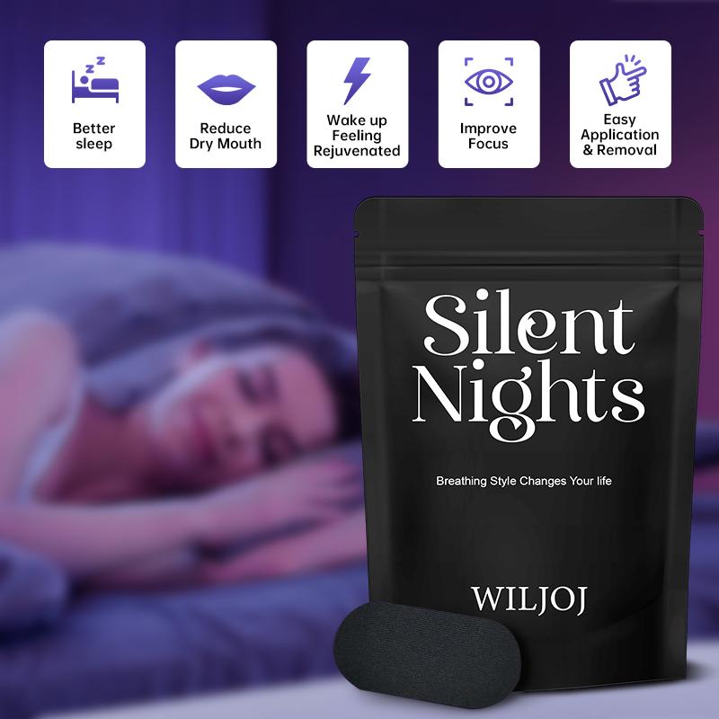 WILJOJ Mouth Tape (30 Strips) Breathable Mouth Sleep Tape with Comfortable Adhesive & Latex Free,Snoring Stopper Tape,Gentle for Skin,Painless Removal