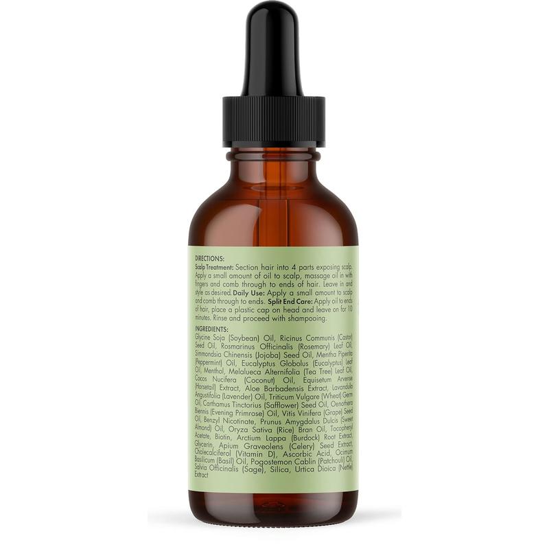 Mielle Organics Rosemary Mint Scalp & Hair Strengthening Oil for All Hair Types, 2 Ounce - Haircare Comfort