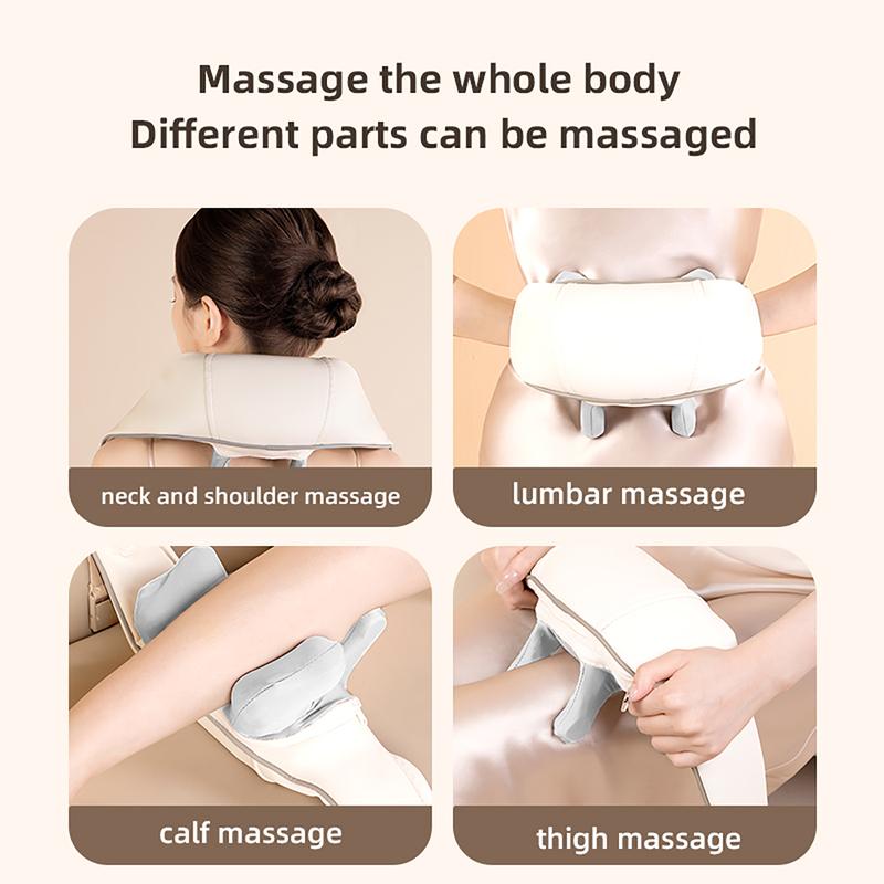 Massager with Heat, Shiatsu Shoulder Massager, Electric Acupressure Neck Massager Gift For Parents  Elders  Health  Women  Men  Deep Kneading Massage Like Human To Free Your Hand heat  massager