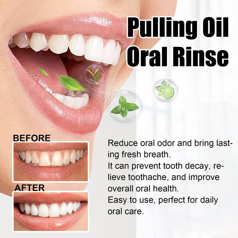 ANOral Coconut Oil Mouthwash Remove Stains Fresh Breath Clean Mouth Care Gums