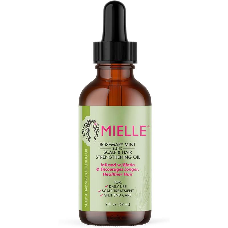 Mielle Organics Rosemary Mint Scalp & Hair Strengthening Oil for All Hair Types, 2 Ounce - Haircare Comfort