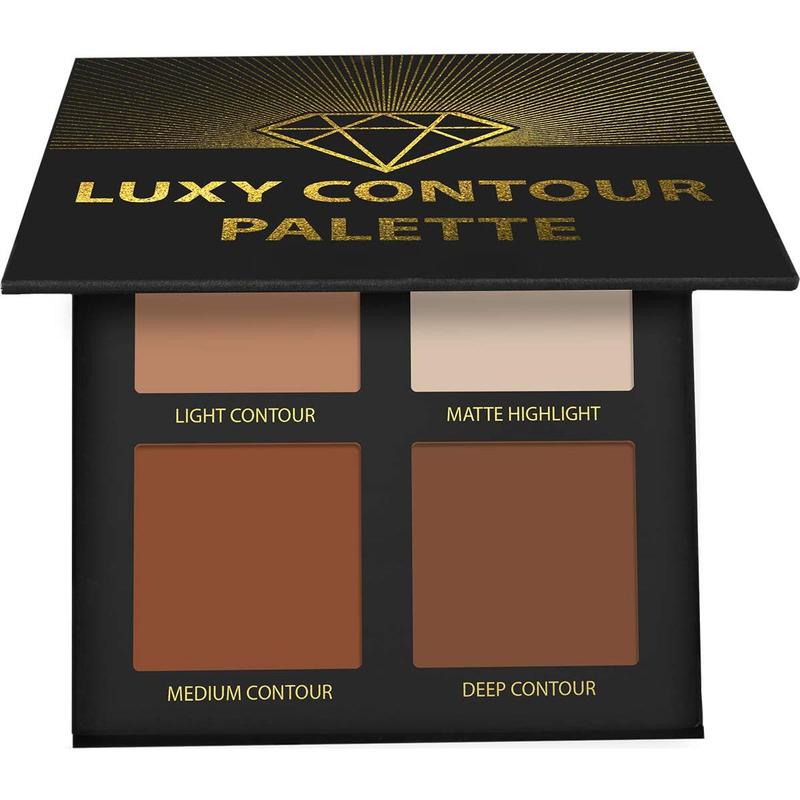 Contour Palette Powder Contour Kit - Contouring Makeup Palette With Mirror - 4 Highly Pigmented Matte Colors For Contouring And Highlighting - Vegan, Cruelty Free And Hypoallergenic