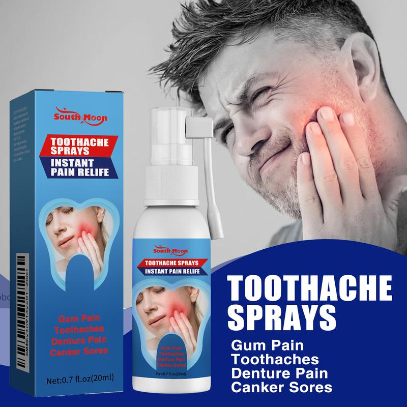 New tooth pain relief spray, tooth treatment and toothache relief spray, repair gum tissue, tooth decay and gum swelling and pain relief spray