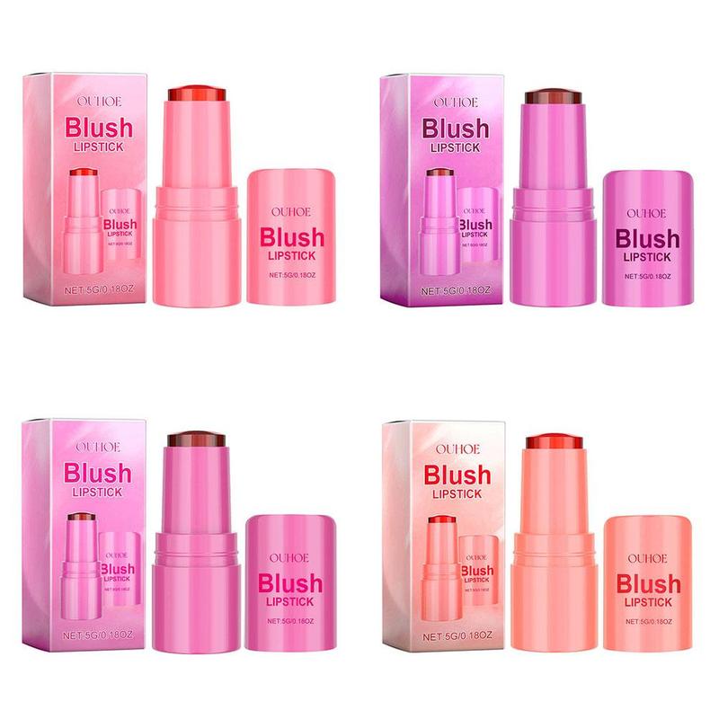 Jelly Blush & Lip Gloss Set, 4 Counts set Natural Look Lightweight Blush & Lip Gloss, Beauty & Personal Care Product