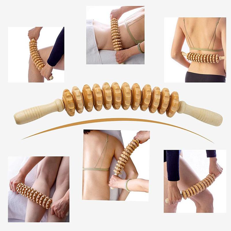 Lymphatic Drainage Manual Massage Tool for Daily, 1 Count Gentle Wooden Massager for Sculpting, Muscle Shaping, Christmas, Christmas Gift