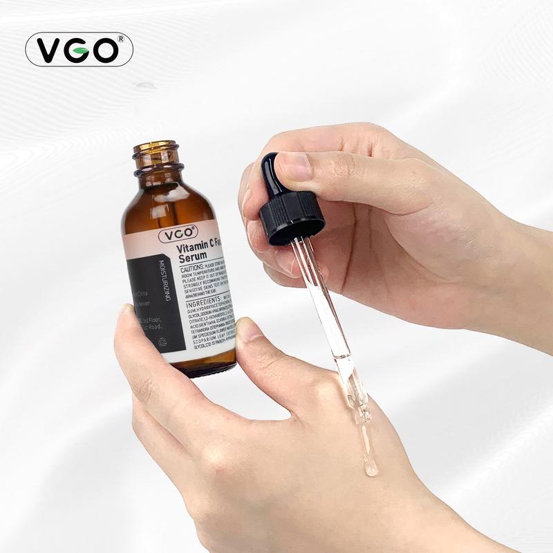 VGO beauty serum Vitamin C Facial Serum Set Suitable for Any skin type 30ml 1.0FL. Oz. vgo long-lasting hydration vitamin C boosting serum Essences anti-aging hydrating Moisturizing Vitamin C Facial Serum gentle comfort Skin Repair Moisturizer Essences