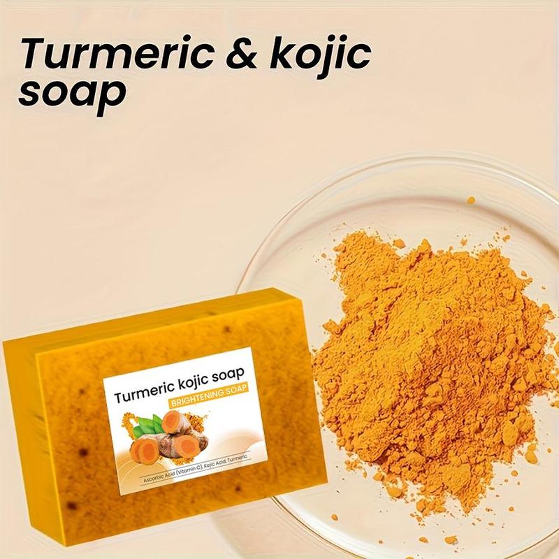 Turmeric Soap, 3 Counts set Deep Cleansing Skin Soap, Moisturizing Soap for All Skin Types, Body Wash & Cleansers for Women & Men