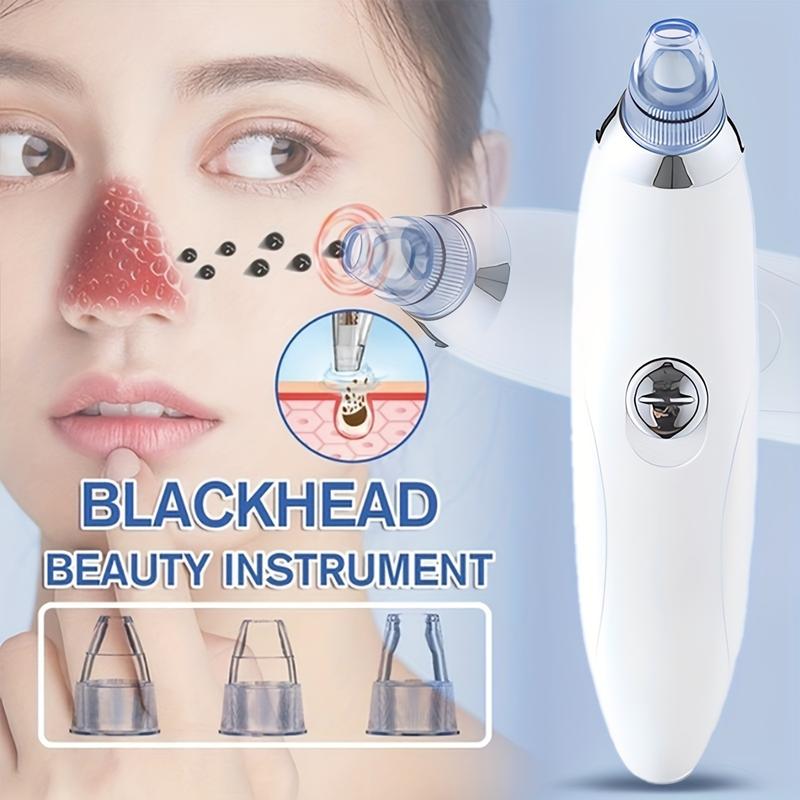 Blackhead Remover Pore Vacuum,4 Suction Heads,2 Strength,USB Rechargeable Blackhead Vacuum Kit-Facial Pore Cleaner Electric Acne Extractor Tool Adjustable Sensitive