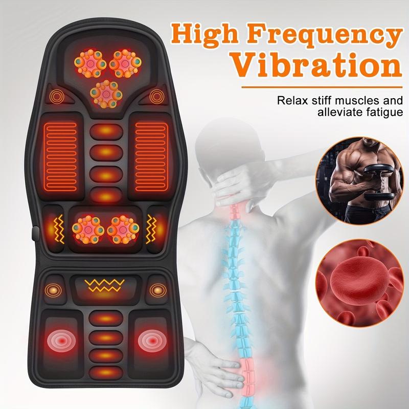 Electric Massage Mat Neck Back Massager 8 Modes Massage Cushion Suitable for Home Massage Mat Relax Stiff Muscles Relieve Fatigue