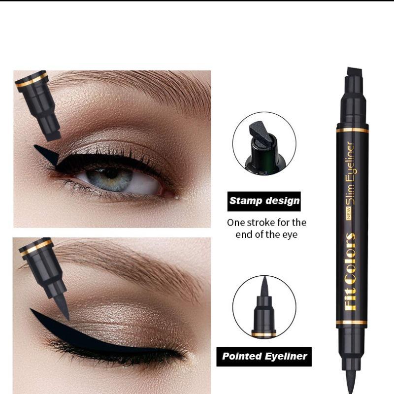 Waterproof Double-Sided Eyeliner, 1 Count Long Lasting Eyeliner Pen with Precise Flexible Tip, Easy Applying for Eye Makeup