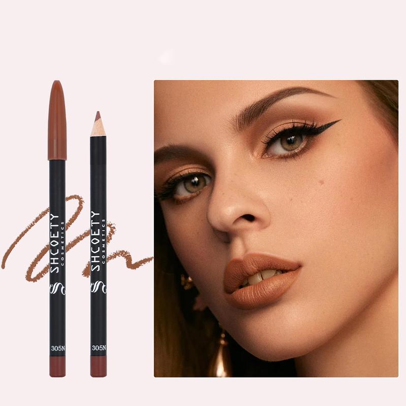 Long Lasting Matte Lip Liner, Waterproof Easy Coloring Lip Liner Pencil, Girls and Women Makeup Accessories for All Occasions Lip Makeup