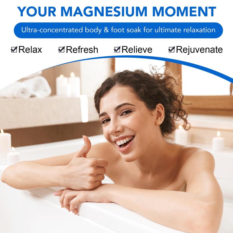 Magnesium Flakes, 1 Pack Moisturizing & Deep Cleansing Body Washing Flakes, Multi-functional Shower Flakes for Body Bathing & Footbath